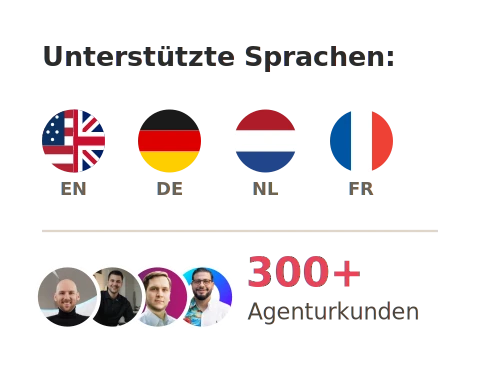 Supported languages and agency customers
