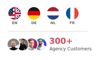 Supported languages and agency customers